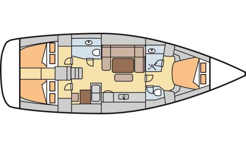 Парусная яхта Ambiente V, план