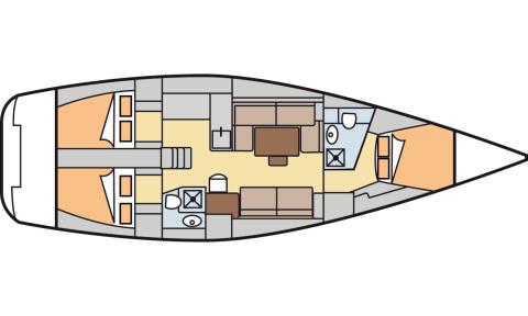 Парусная яхта Freedom, план