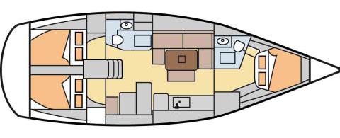 парусная яхта Ricarda, план
