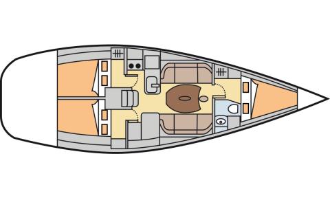 Парусная яхта Boni Staf, план